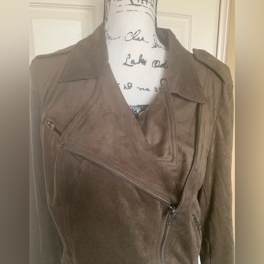 Gibson Latimer Chocolate Brown Suede Short Jacket - Picture 2 of 10